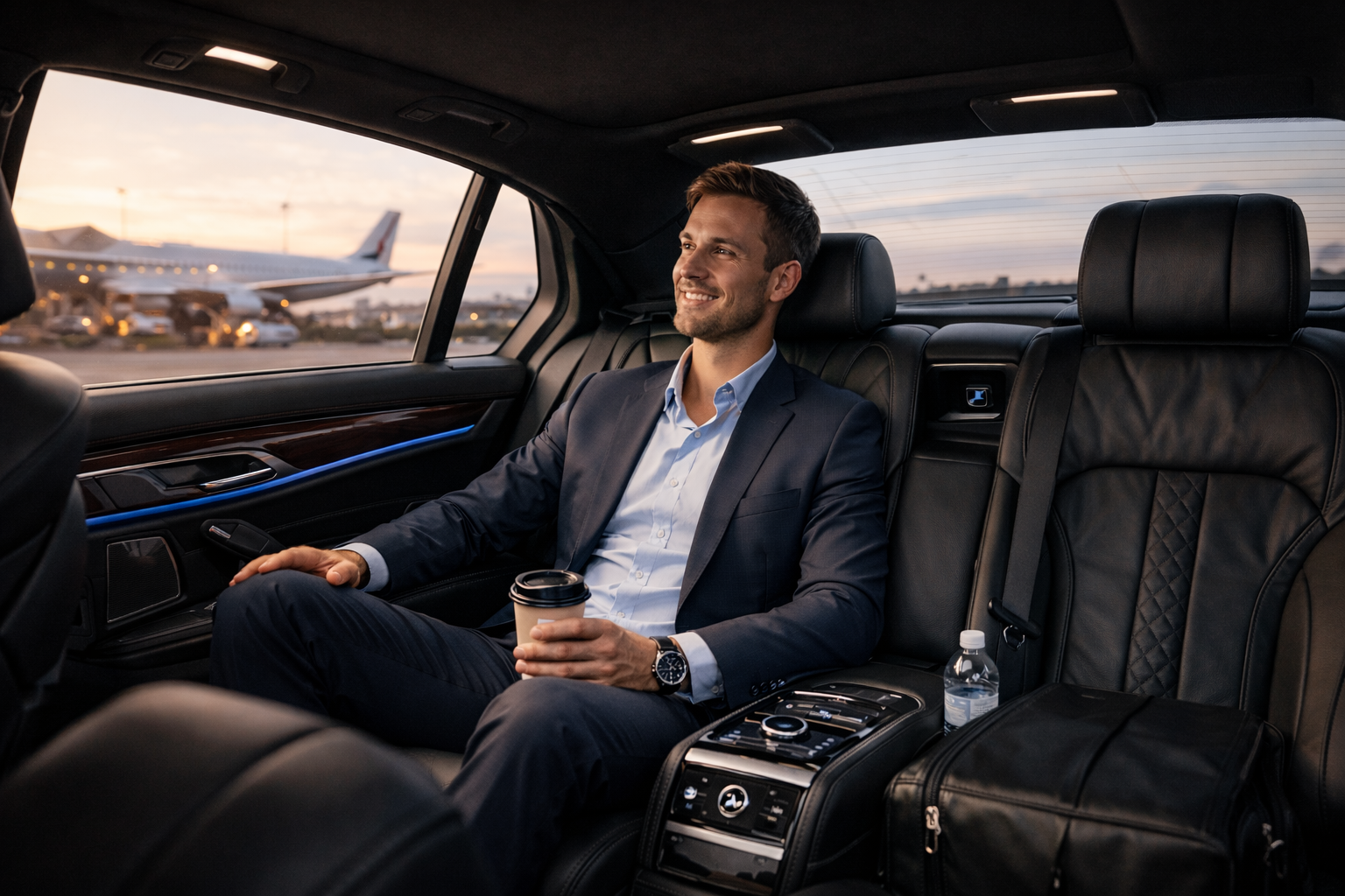 Erfrischungen und Snacks im Fahrzeug